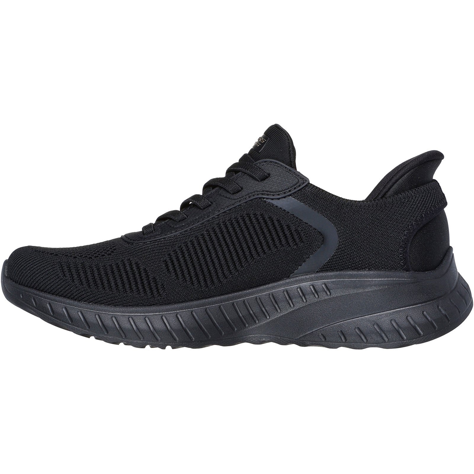 Women's Wide Fit Skechers Slip-ins 117497 Waves Bobs Sport Squad Trainers